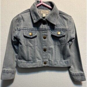Btween Baby Girl Denim Jean Jacket Long Sleeve 24M